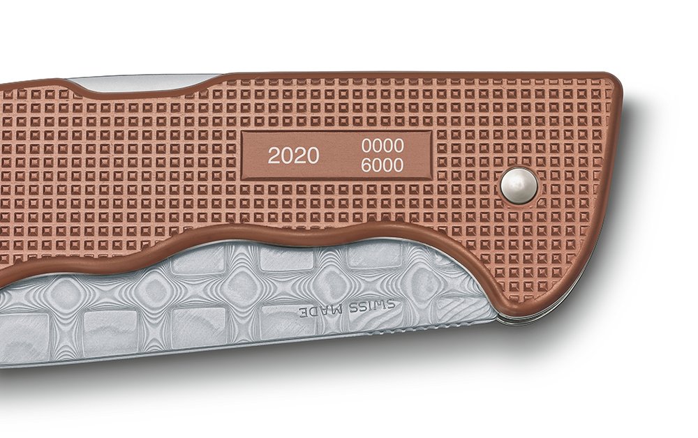 Нож охотника VICTORINOX Hunter Pro Alox Damast LE 2020 130 мм, 1 функция, коричневый_6