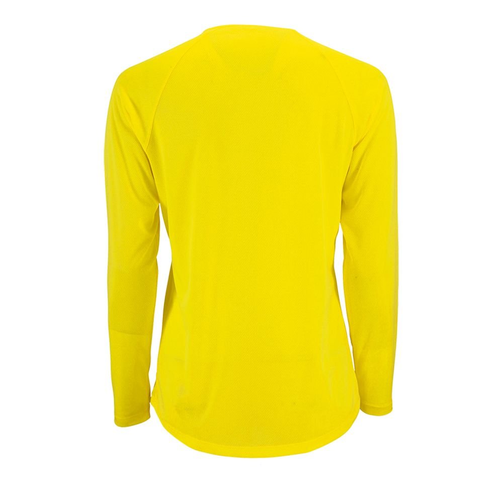 Футболка с длинным рукавом SPORTY LSL WOMEN, желтый неон_1