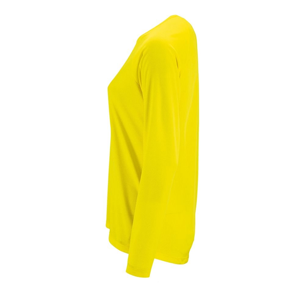 Футболка с длинным рукавом SPORTY LSL WOMEN, желтый неон_2