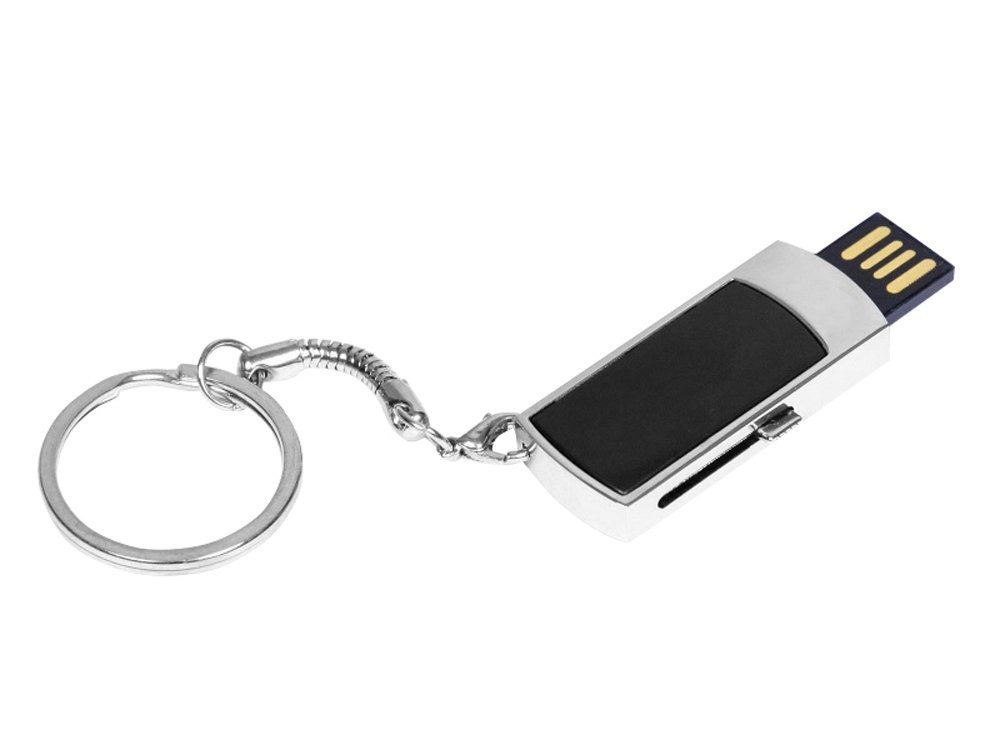 USB 2.0- флешка на 32 Гб с выдвижным механизмом и мини чипом_1