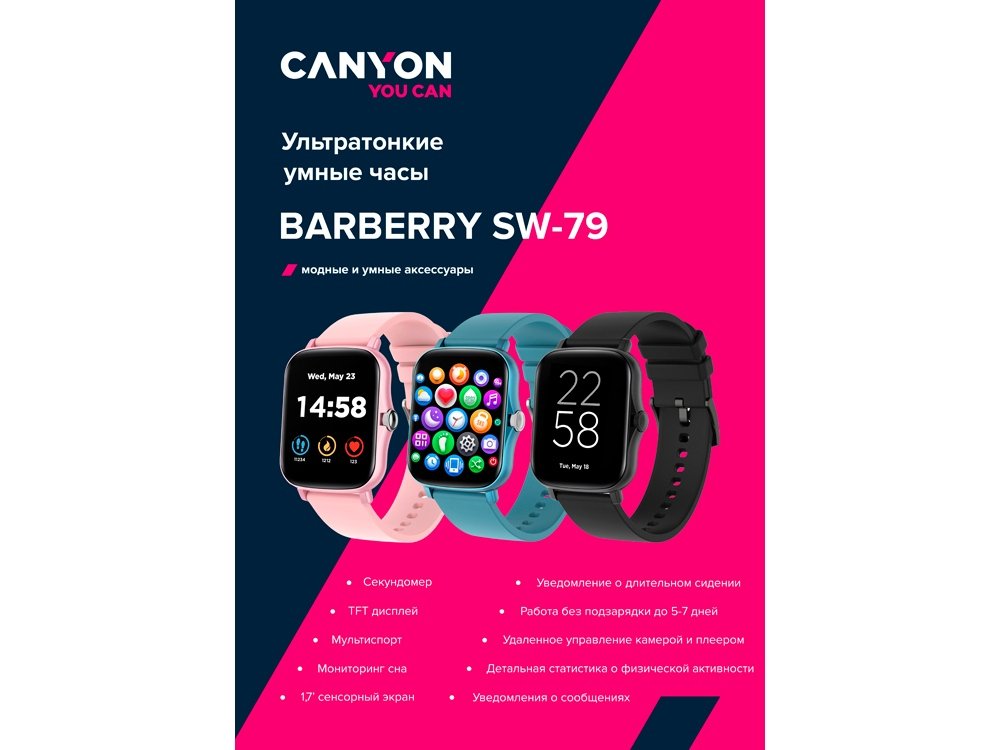 Умные часы Barberry SW-79, IP67_7