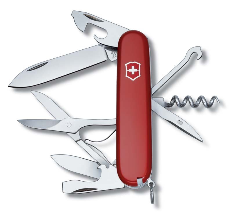 Нож перочинный VICTORINOX Climber, 91 мм, 14 функций, красный_1