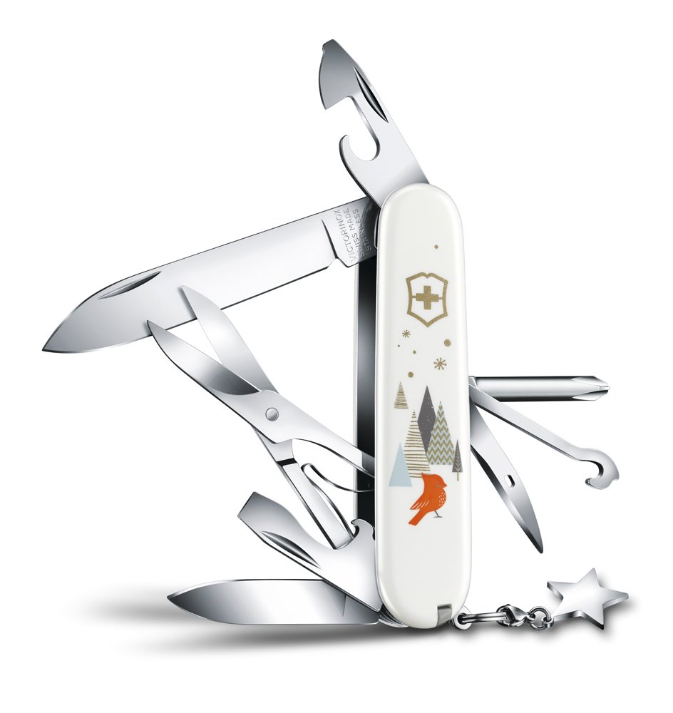 Нож перочинный VICTORINOX Super Tinker Winter Magic SE 2019, 91 мм, 15 функций, красный_1