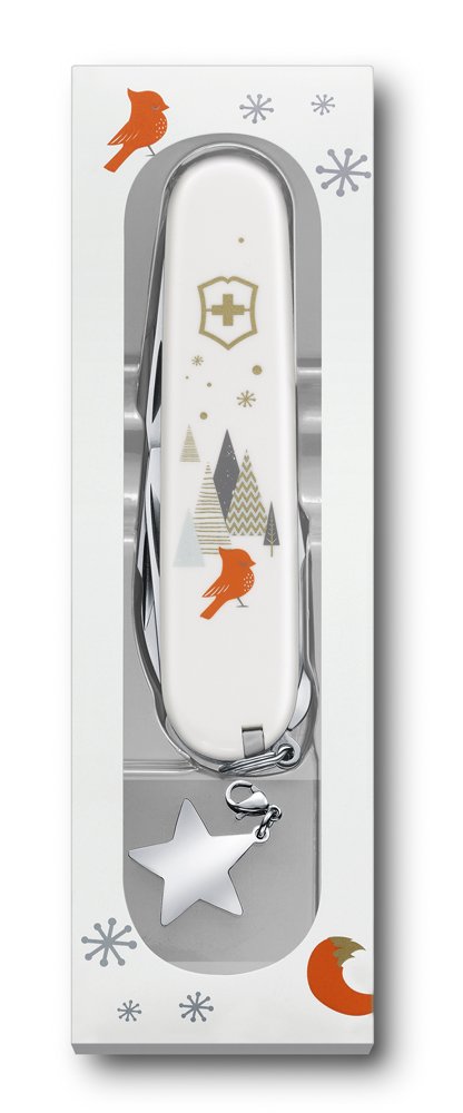 Нож перочинный VICTORINOX Super Tinker Winter Magic SE 2019, 91 мм, 15 функций, красный_8