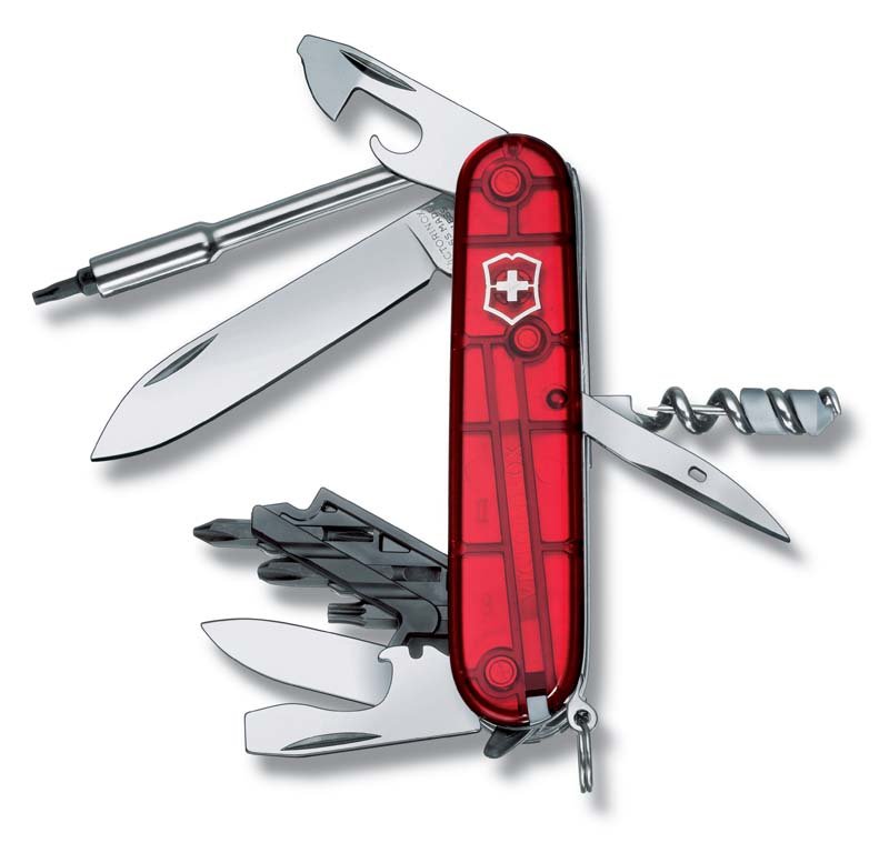 Нож перочинный VICTORINOX CyberTool 29, 91 мм, 27 функций, полупрозрачный красный_1