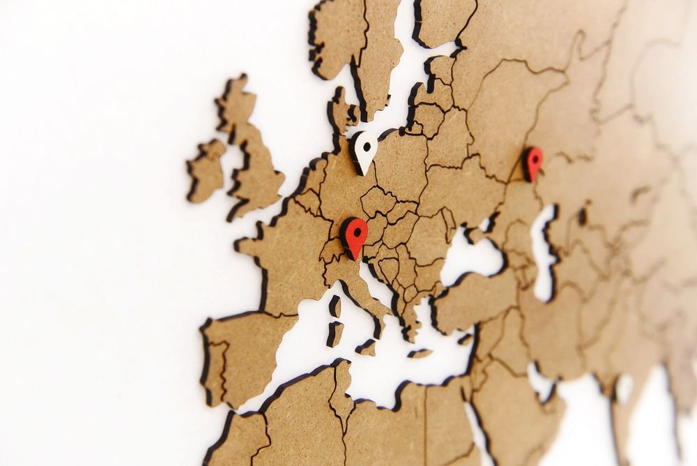 Деревянная карта мира World Map True Puzzle Small, коричневая_6