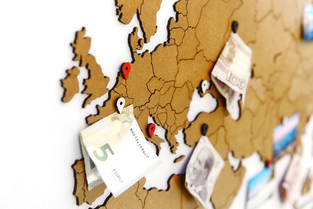 Деревянная карта мира World Map True Puzzle Large, коричневая_6