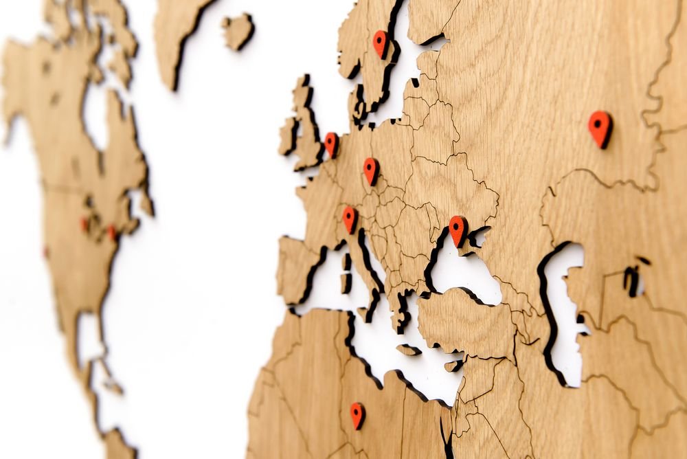 Деревянная карта мира World Map Wall Decoration Exclusive, дуб_3