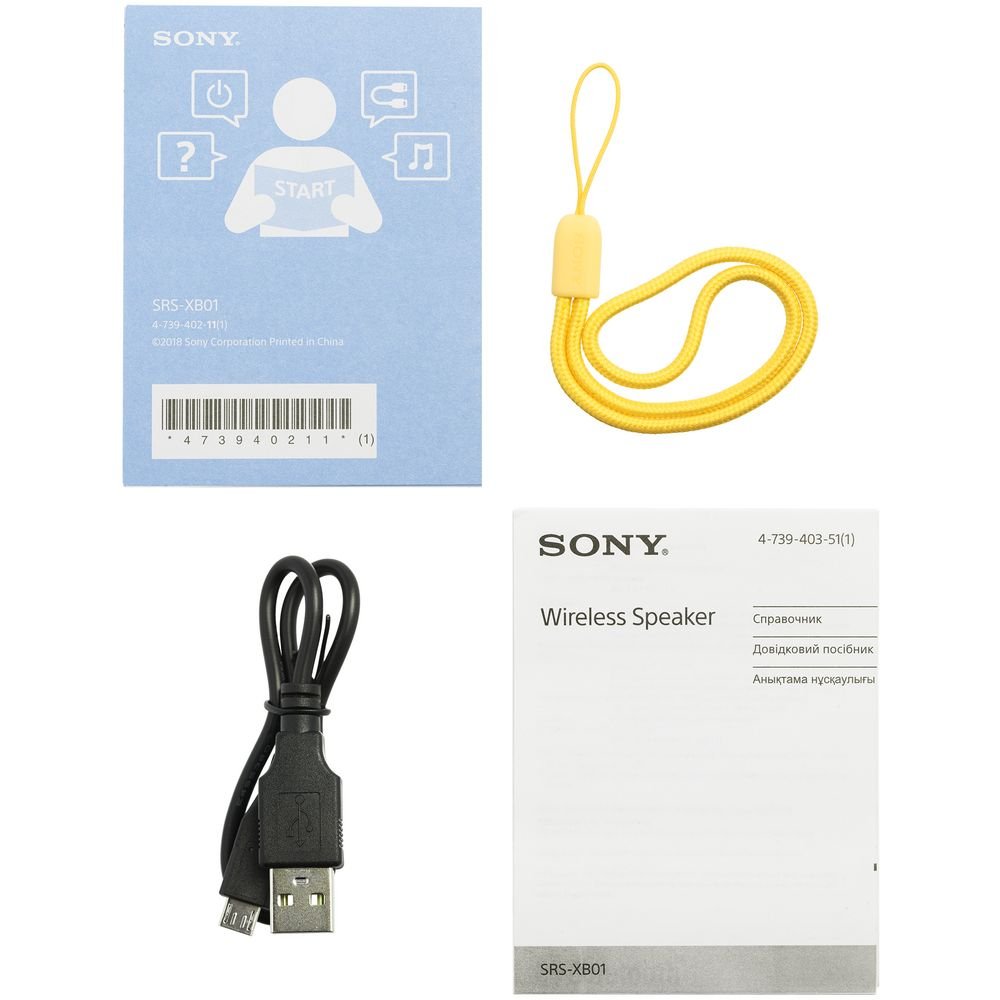 Беспроводная колонка Sony SRS-01, желтая_5