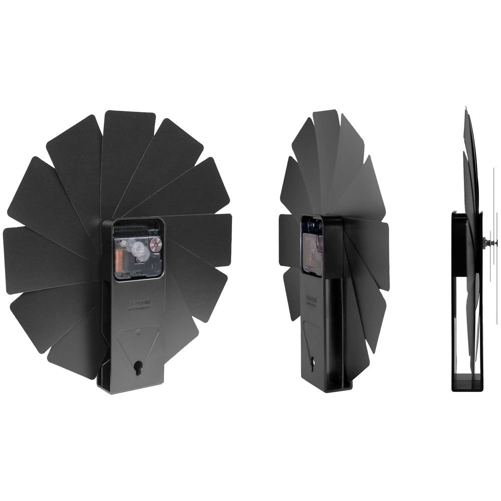 Часы настенные Transformer Clock. Black & Black_2