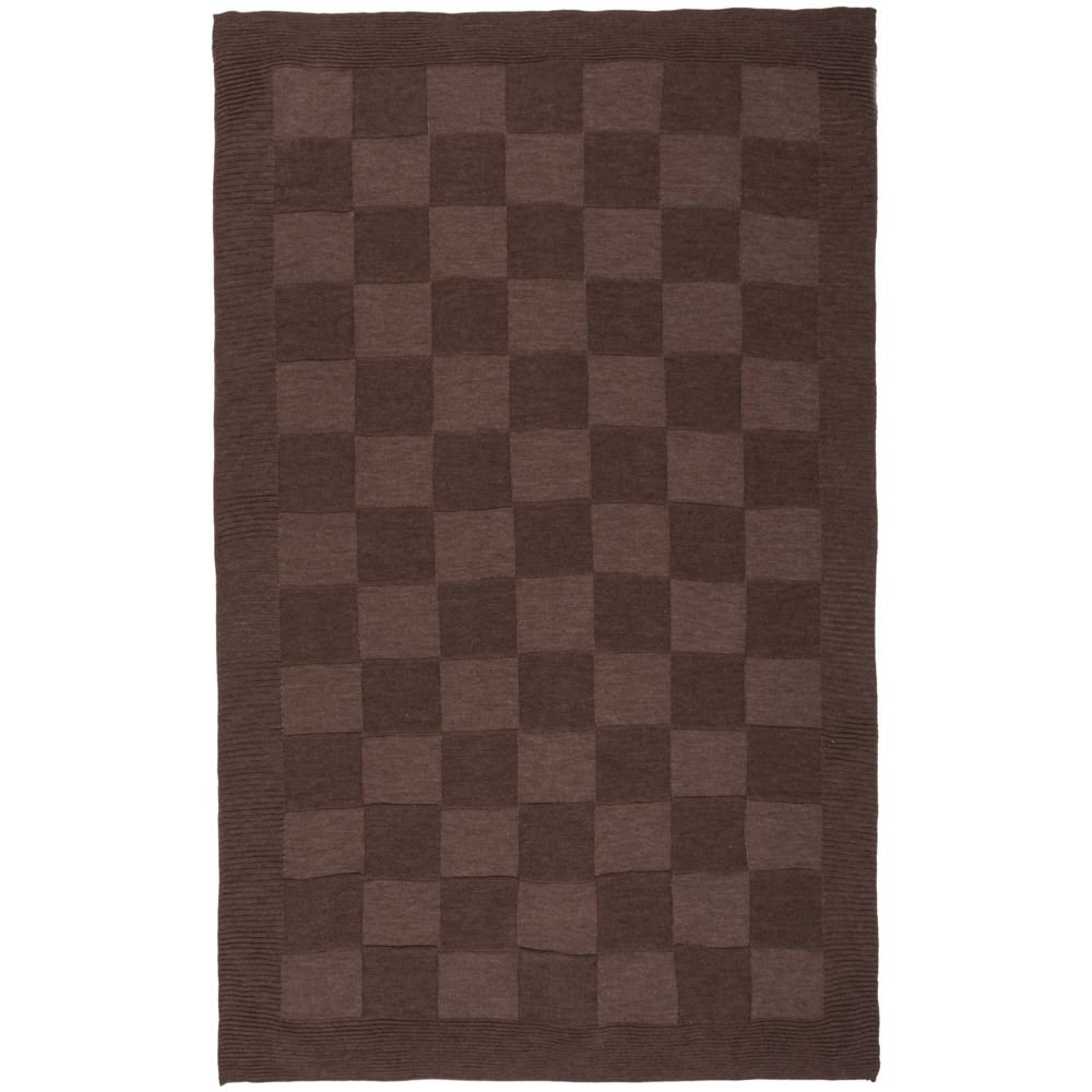 Плед Chess Queen, коричневый_3