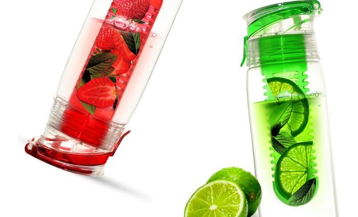 Бутылка для воды Flavour It 2 Go, красная_1