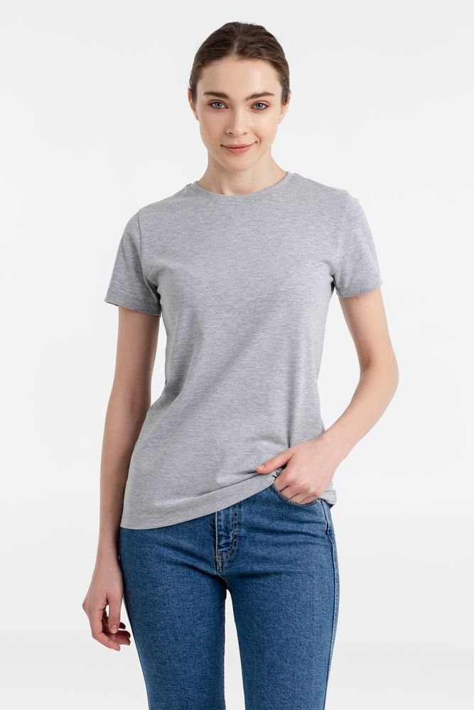 Футболка женская T-bolka Stretch Light Lady, серый меланж_2
