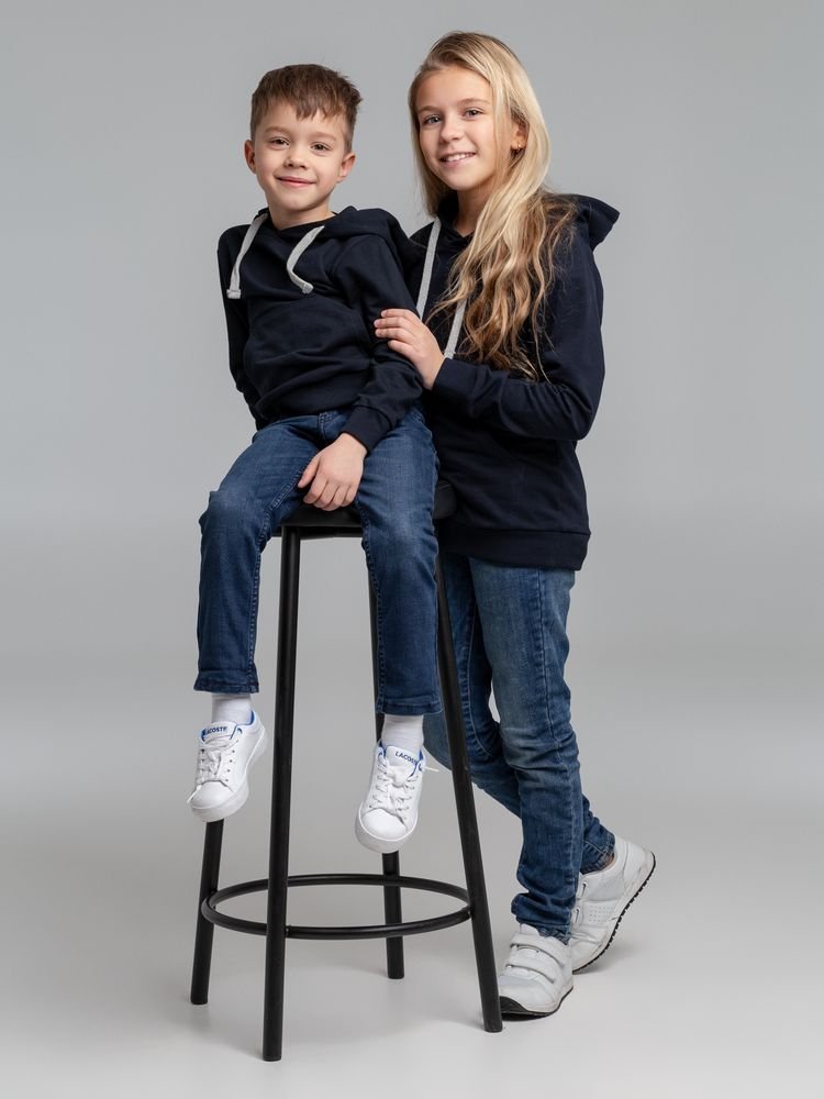 Толстовка с капюшоном детская Kirenga Kids, темно-синяя_11