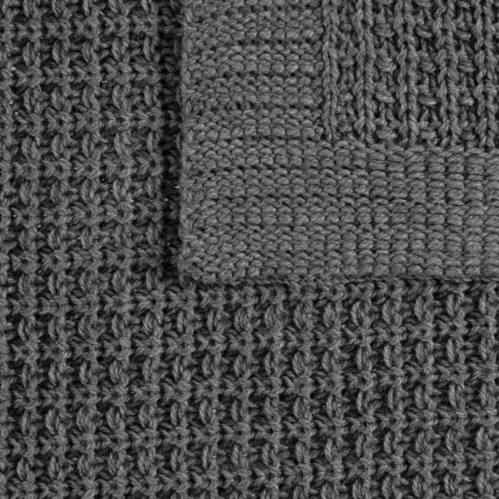 Плед Lattice, серый меланж_2