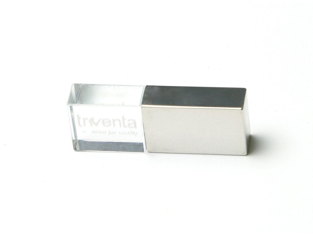 USB 2.0- флешка на 16 Гб прямоугольной формы, под гравировку 3D логотипа_2