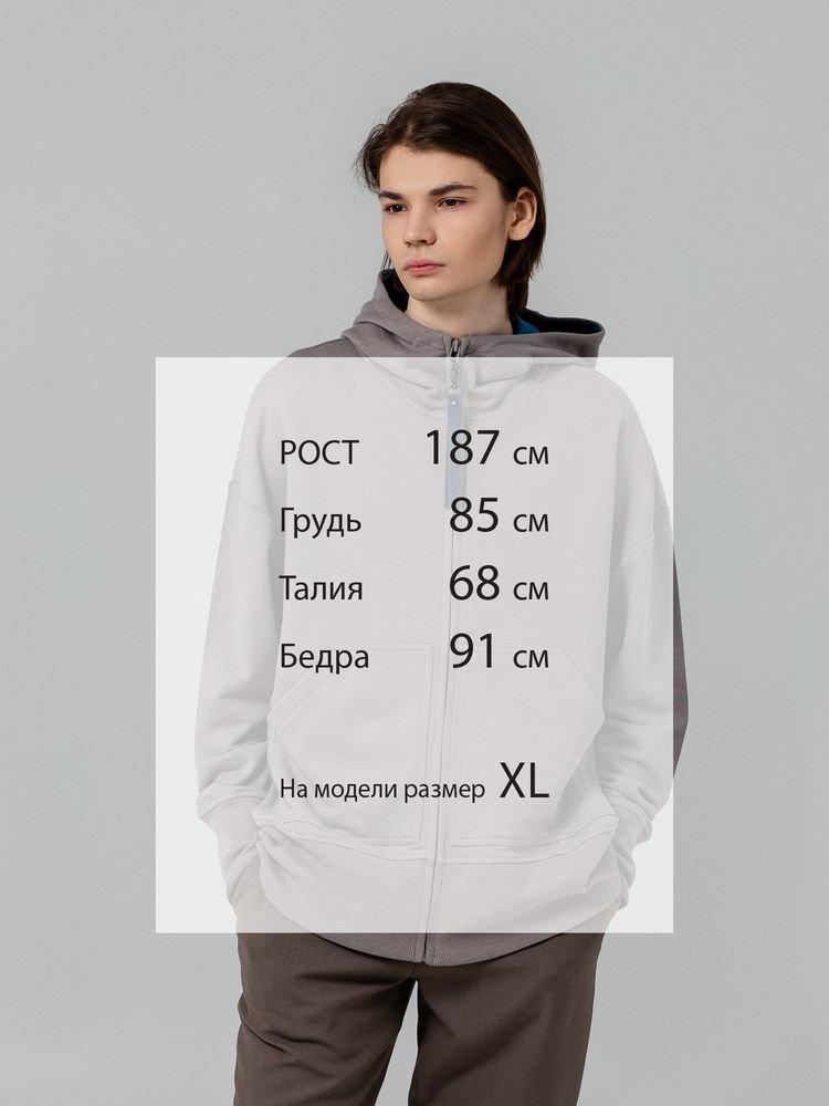 Толстовка унисекс Kosmos 1.0, серая_7