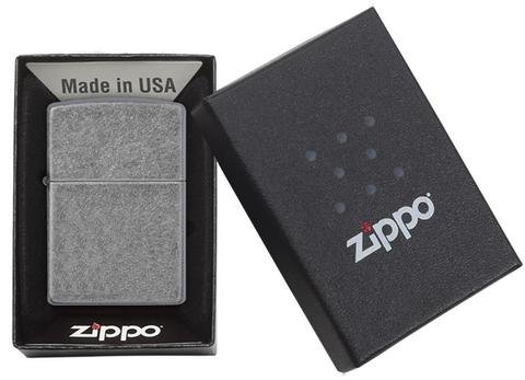 Зажигалка ZIPPO Classic с покрытием ™Plate, латунь/сталь, серебристая, матовая, 36х12x56 мм_3