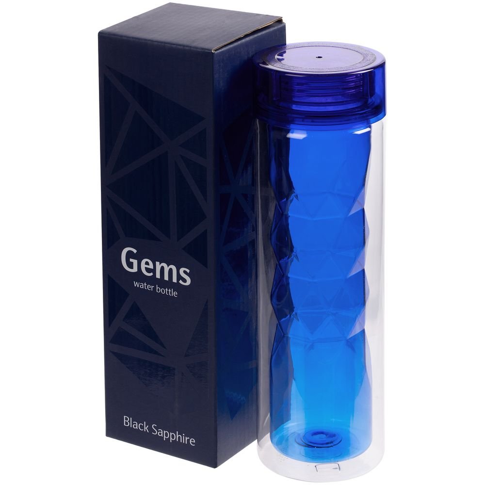 Бутылка для воды Gems Black Sapphire, черный сапфир_4