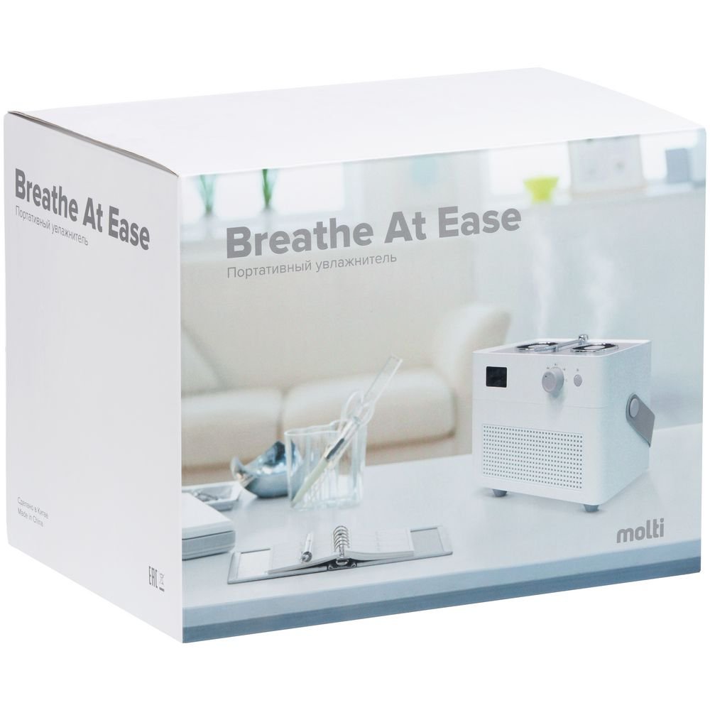 Переносной увлажнитель-ароматизатор с подсветкой Breathe at Ease, белый_6