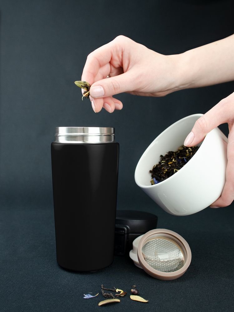 Термостакан с ситечком No Leak Infuser, черный_8