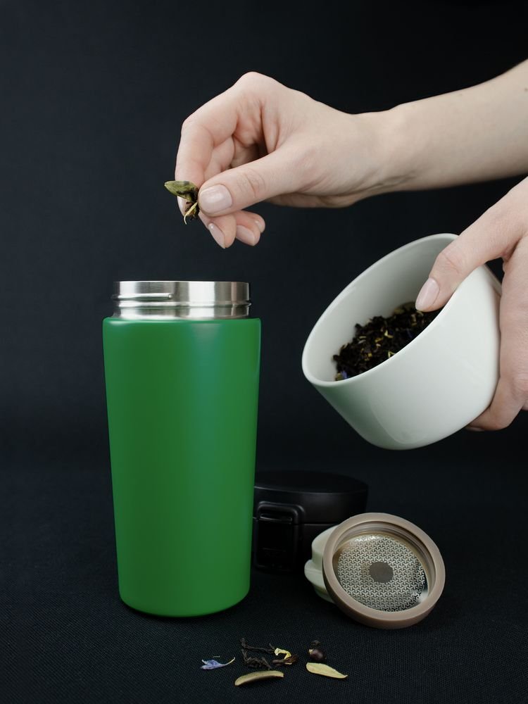 Термостакан с ситечком No Leak Infuser, зеленый_8