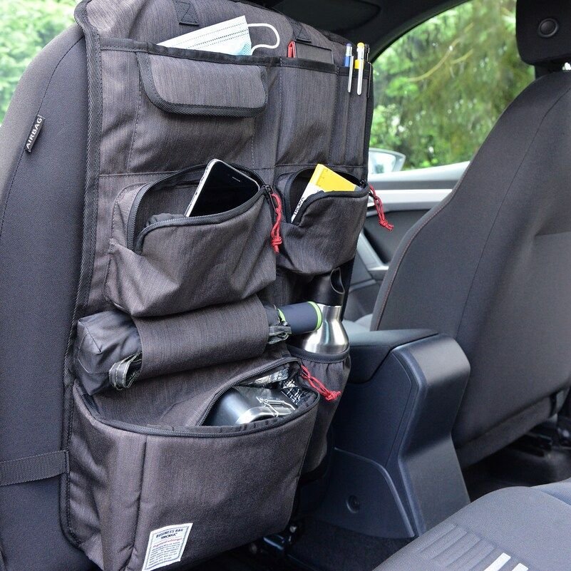 Органайзер на спинку сиденья Business Car Organizer, серый_3