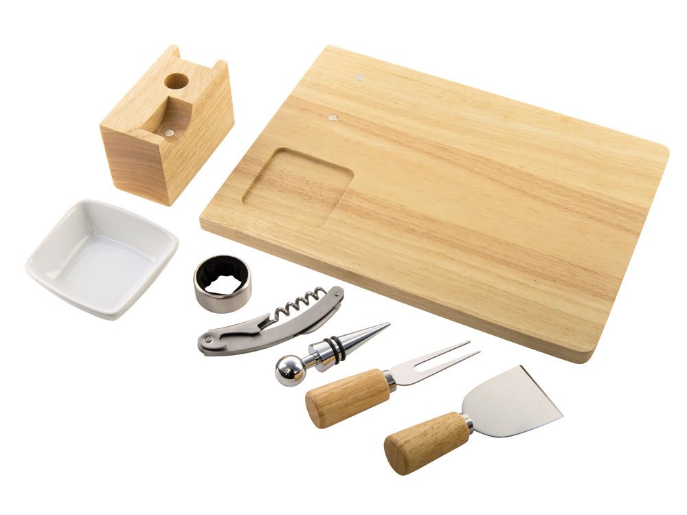 Набор для сыра и вина со съемной подставкой Save time_1
