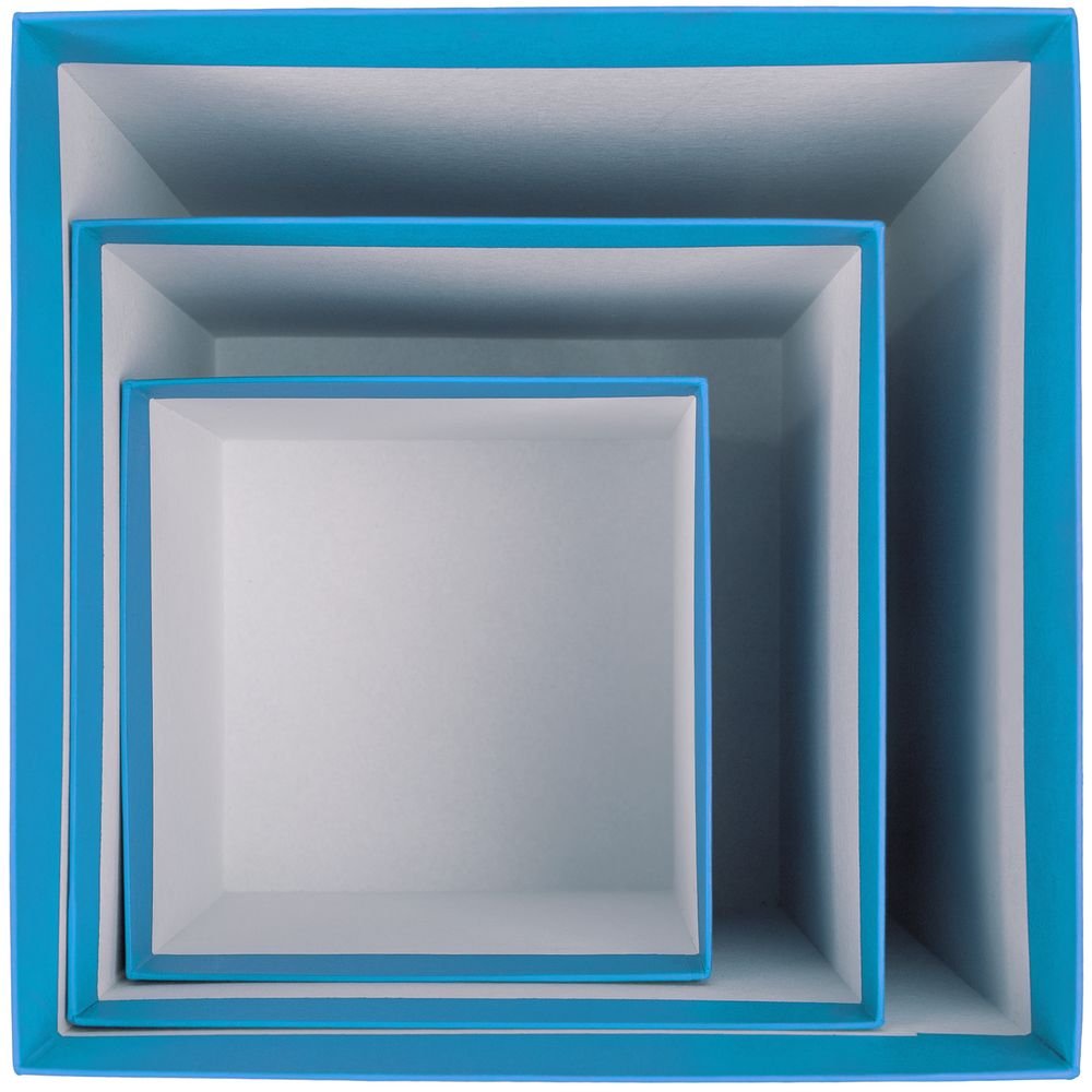 Коробка Cube M, голубая_3