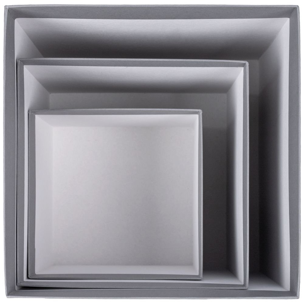 Коробка Cube L, серая_3