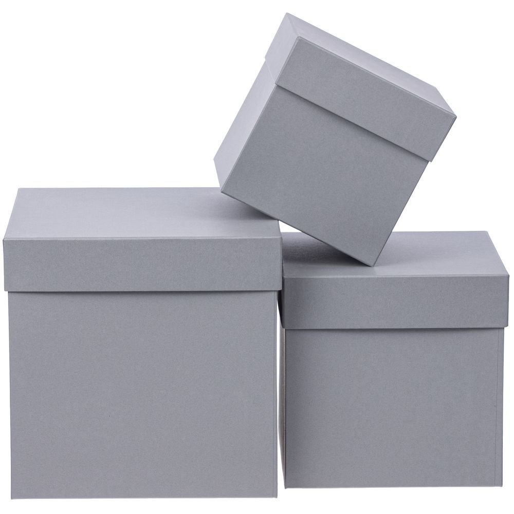 Коробка Cube L, серая_4