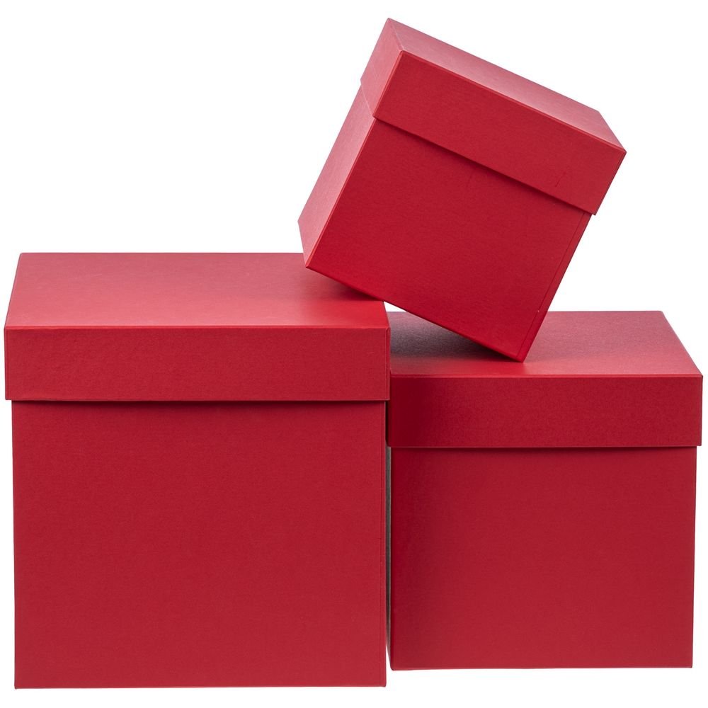 Коробка Cube L, красная_3