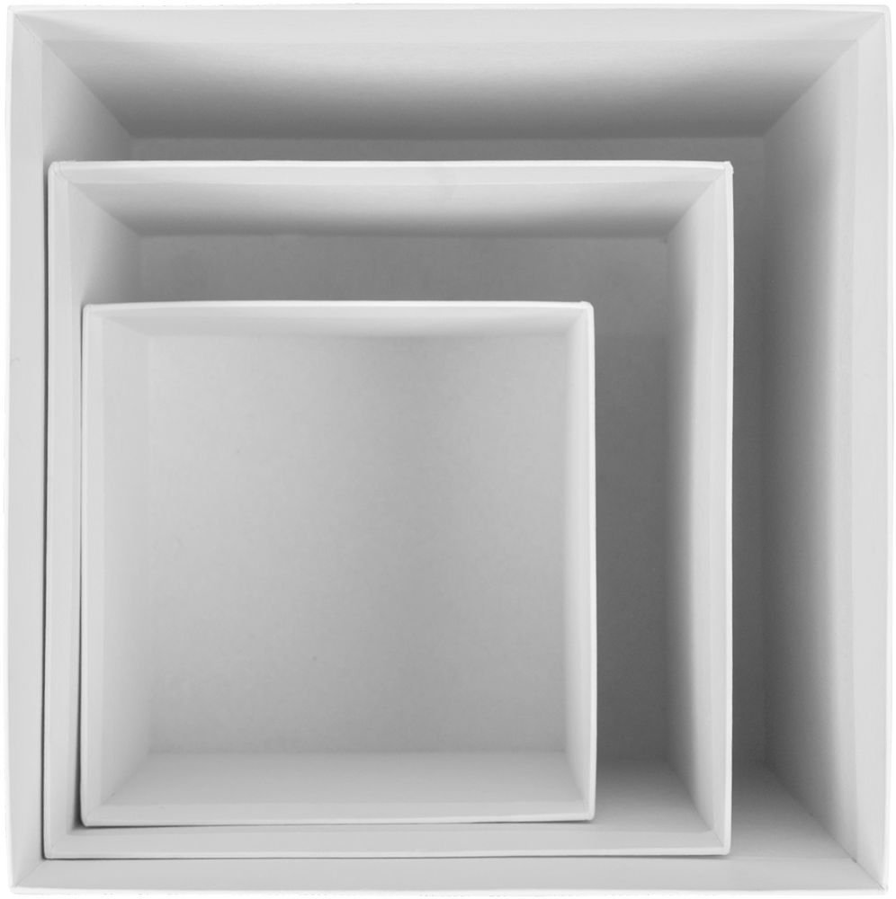 Коробка Cube L, белая_4
