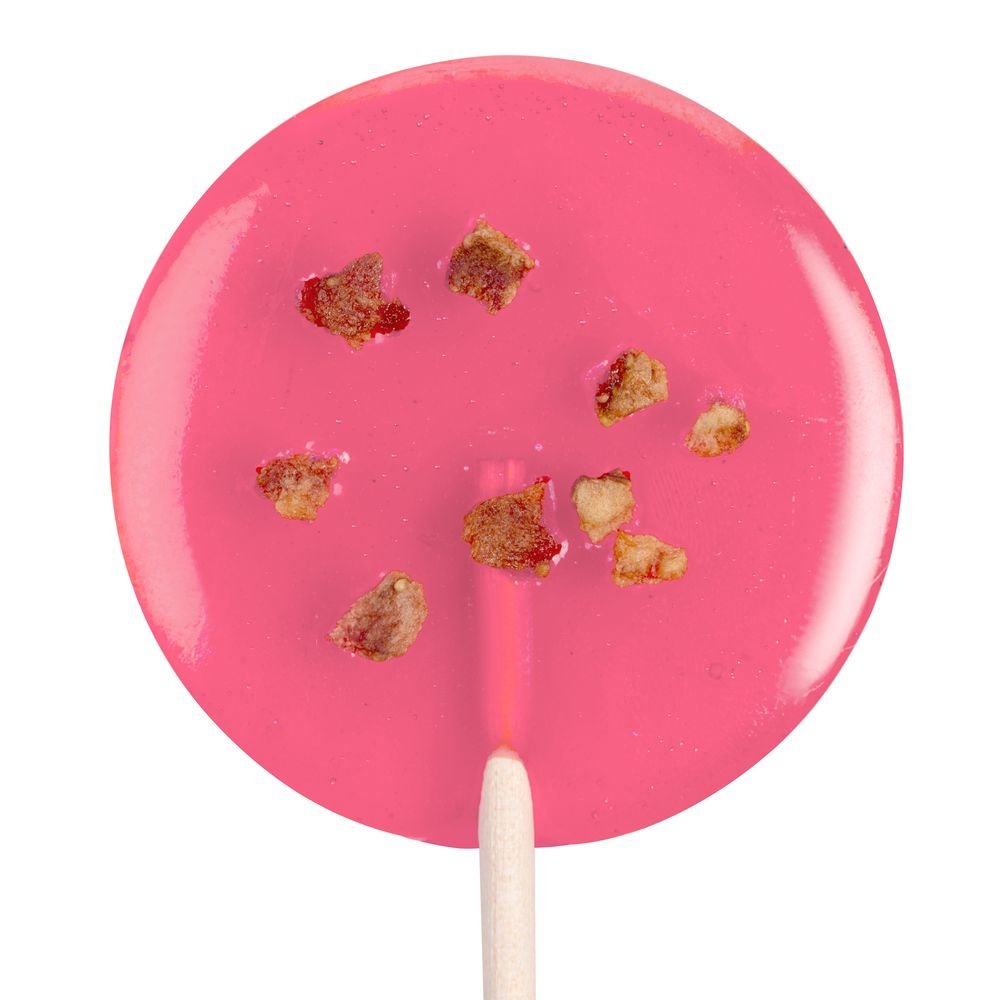 Леденец Lollifruit, красный с сублимированной клубникой_2