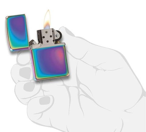Зажигалка ZIPPO Classic с покрытием Spectrum™, латунь/сталь, разноцветная, глянцевая, 36x12x56 мм_1