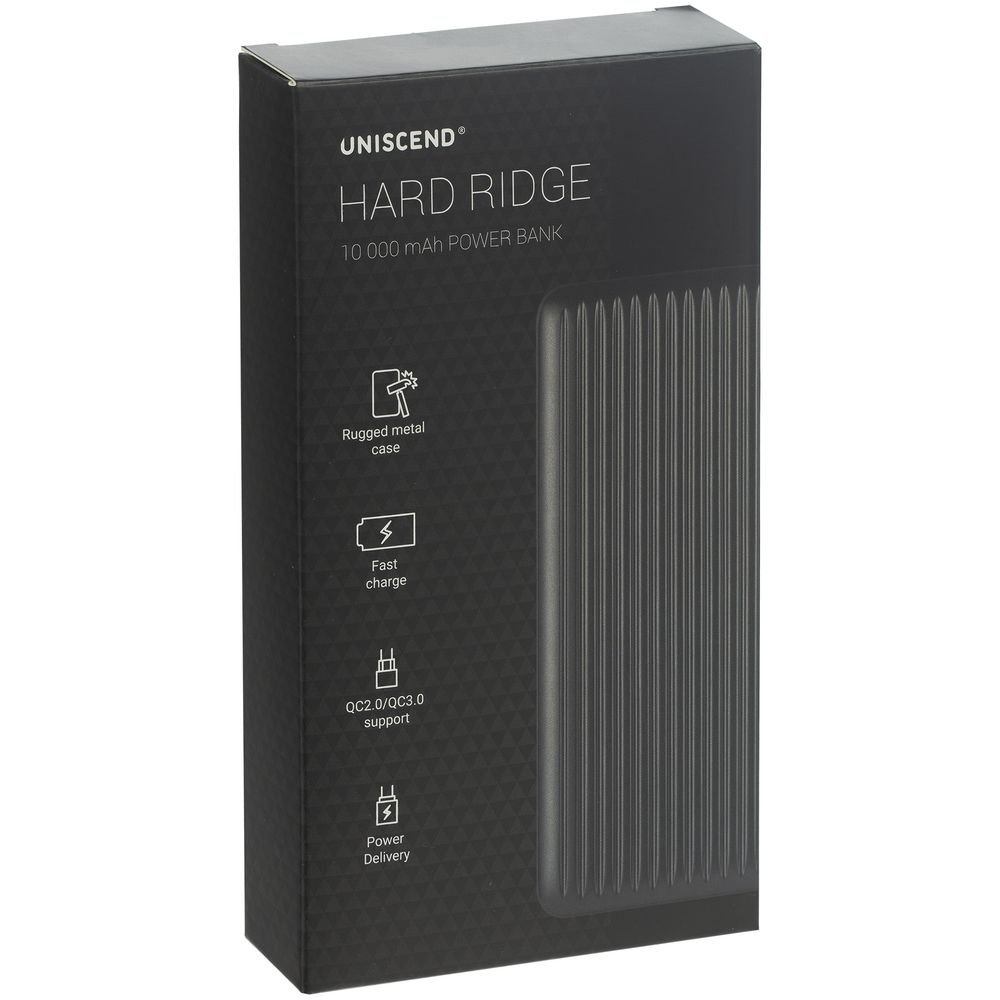 Аккумулятор Hard Ridge, 10000 мАч, темно-серый_6