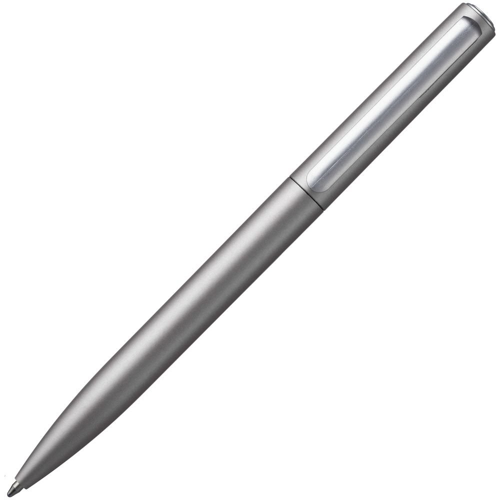 Ручка шариковая Drift Silver, темно-серебристая_1