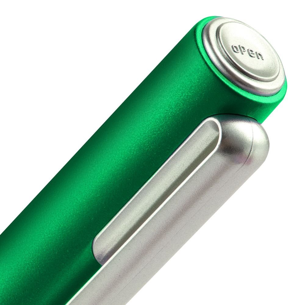 Ручка шариковая Drift Silver, зеленая_3
