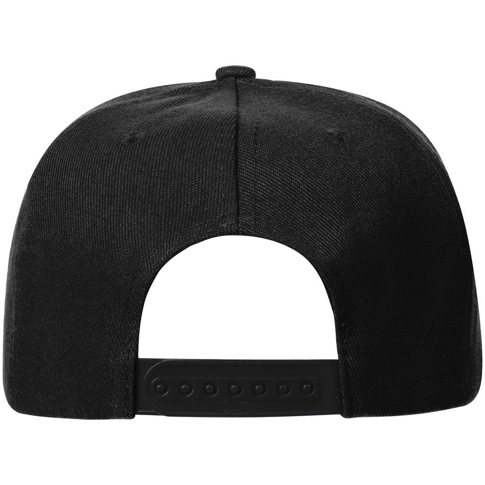 Бейсболка Snapback с прямым козырьком, черная_2
