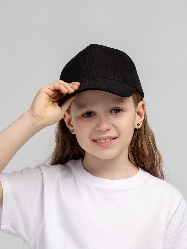 Бейсболка детская Standard Kids, черная_4