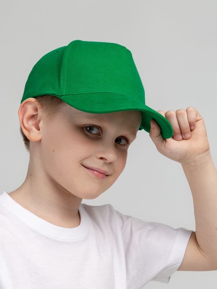 Бейсболка детская Standard Kids, зеленая_7