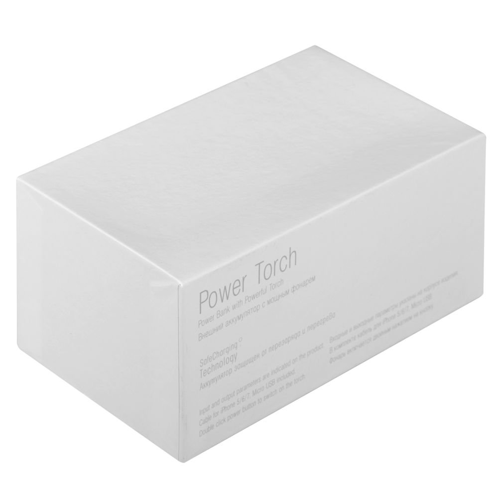 Внешний аккумулятор Power Torch 8000 мАч, матовый черный_7