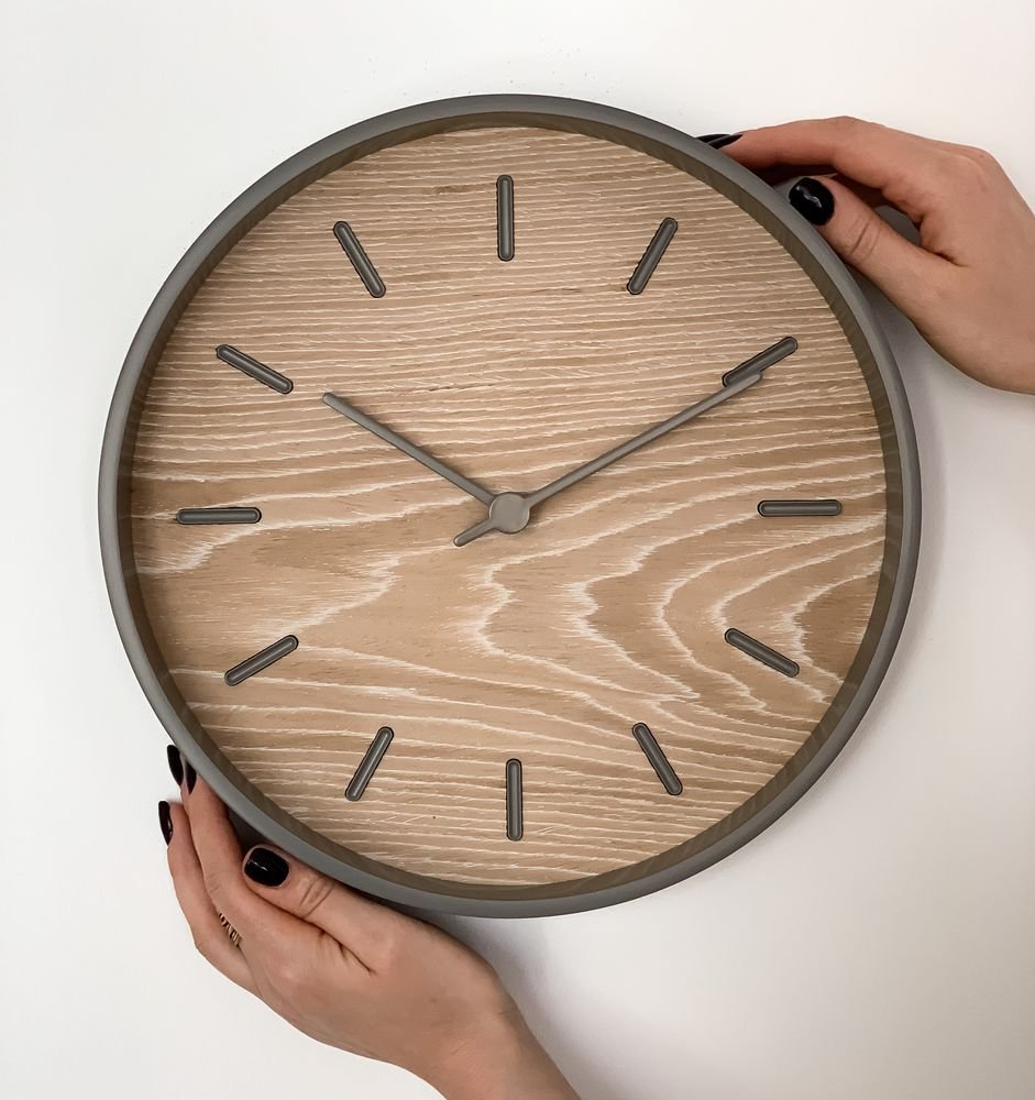Часы настенные Nissa, беленый дуб_3