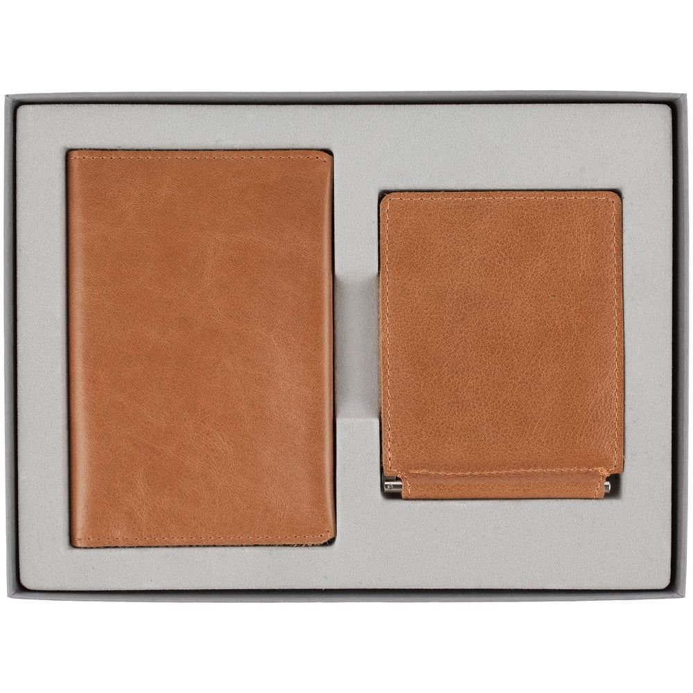 Набор Apache Billfold, светло-коричневый (camel)_1