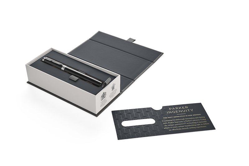 Ручка 5-й пишущий узел Parker Ingenuity Black Lacquer CT_1