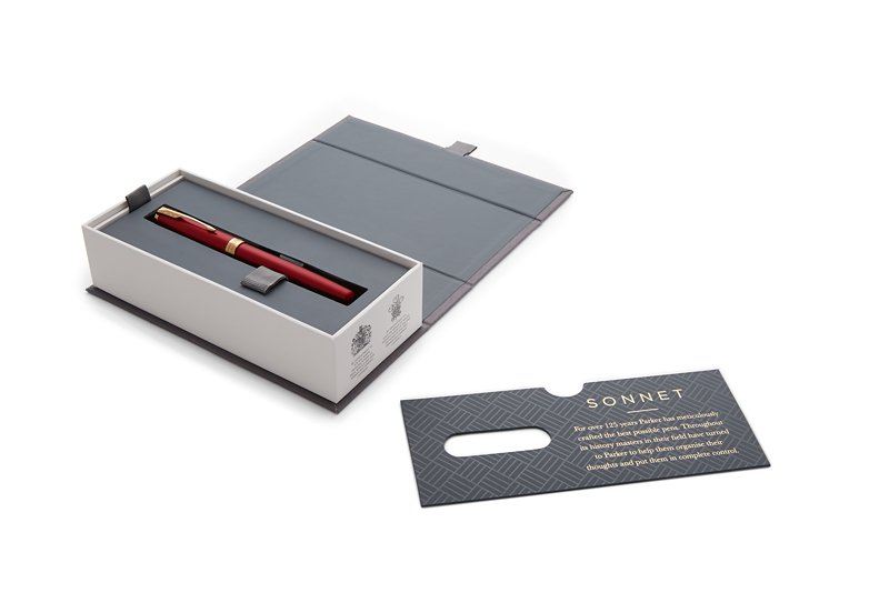 Ручка перьевая Parker ESSENTIAL Sonnet Laque Red GT_3