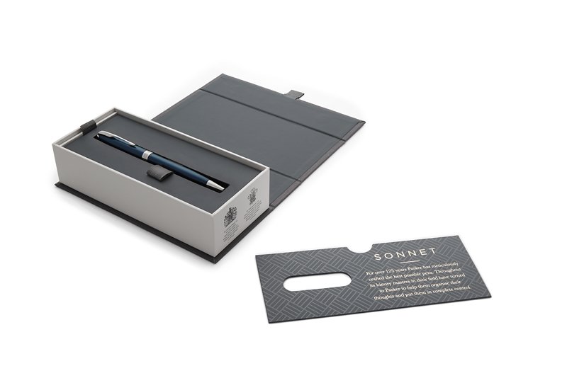 Тонкая шариковая ручка Parker ESSENTIAL Sonnet Laque Blue CT_2