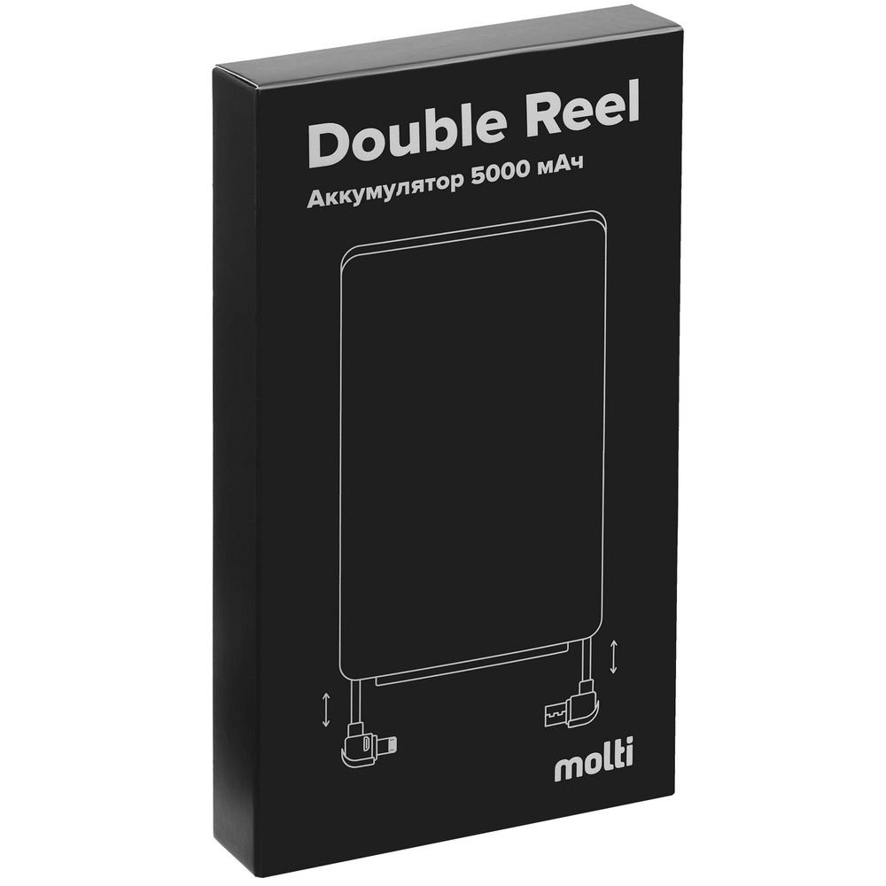 Внешний аккумулятор Double Reel 5000 мАч, синий_7