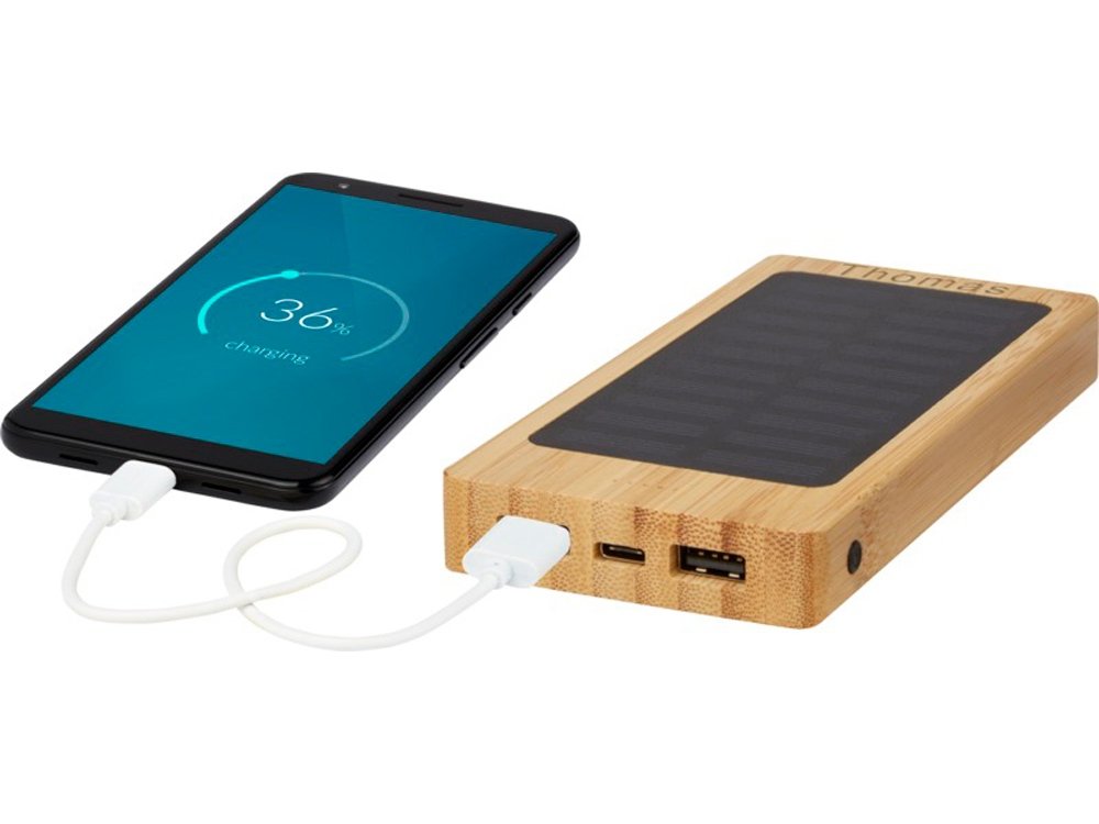 Портативный внешний аккумулятор на солнечной батарее Alata, 8000 mAh_7