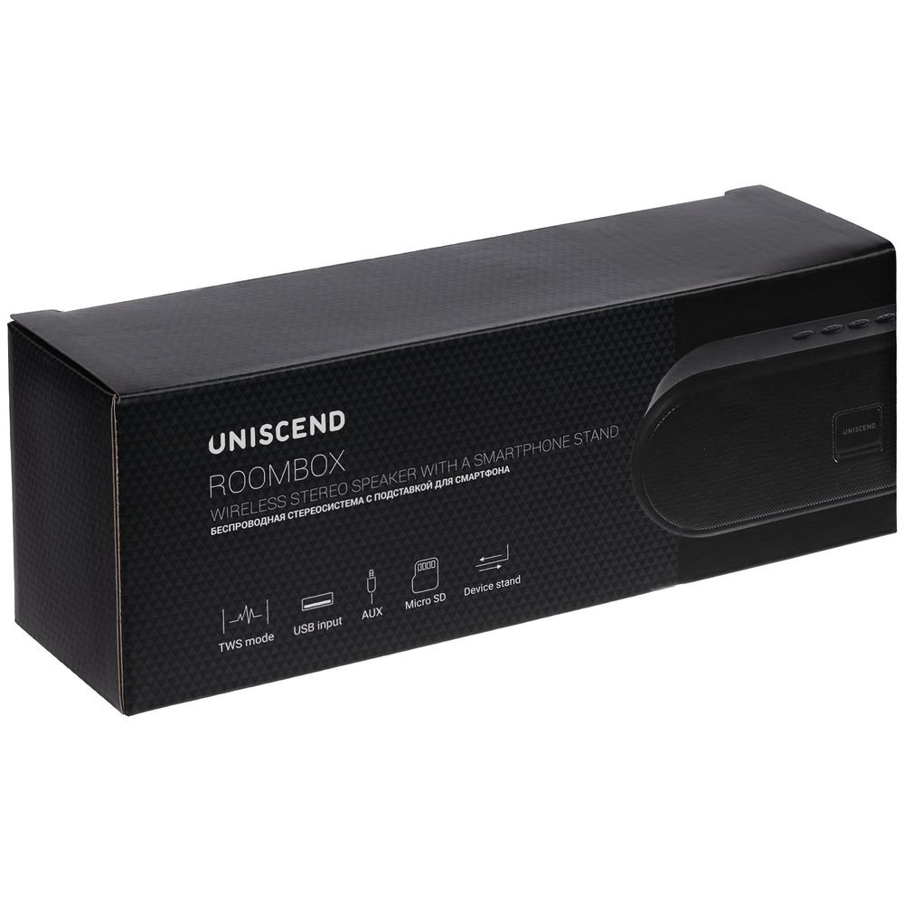 Беспроводная стереоколонка Uniscend Roombox, черная_14